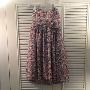 Forever 21 Strapless Floral Dress Size S
